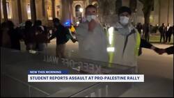 Yale student claims she was assaulted by pro-Palestinian protester at rally on campus News Clip