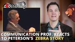 Communication Professor Reacts to Jordan Peterson's Zebra Story Instructional Video