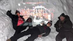 #TheMoment these hockey fans watched Canada beat the U.S. from a snow fort News Clip