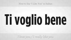 How to Say "I Like You" in Italian Instructional Video