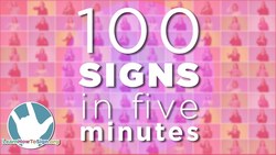 100 ASL Signs in 5 Minutes! Instructional Video