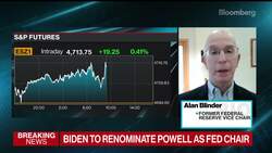 Blinder Says Brainard Fits 'Perfectly' as Fed Vice Chair News Clip