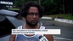 Memorial Day weekend motorists cautiously drive through stormy weather to return home News Clip