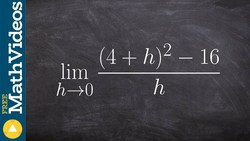 Learn how to write the equation of the derivative given the difference quotient Instructional Video