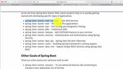 Master Java Web Services and REST API with Spring Boot- Step 8: Overview of different Spring Boot Starter Projects Instructional Video