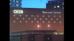 Stock shots of BBC Television Centre building in Wood Lane News Clip