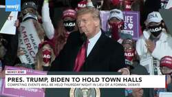 President Trump, Joe Biden To Hold Opposing Town Halls Thursday News Clip