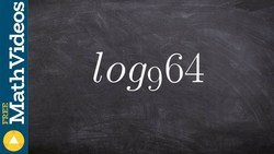 How to rewrite a logarithm using the change of base formula, log9 (64) Instructional Video