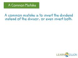 Fraction Division Using Reciprocals and Multiplication Instructional Video