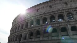 Colosseum in Rome during coronavius lockdown News Clip