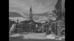 1956 Winter Olympics in Cortina d'Ampezzo, Italy News Clip