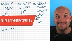 Apply Rules Of Exponents with e to Simplify | 8 Examples Instructional Video