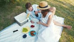Enjoying a beautiful weekend day. Stock Footage