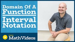 Master Determining the domain of a function using interval notation Instructional Video