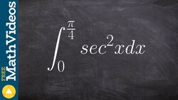 Evaluating the integral with trig tangent Instructional Video