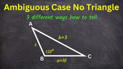 The Best of Ambiguous Case No Triangle 3 Examples Instructional Video