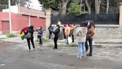 CLEAN : Protest led by Anez's daughter in support of the former Bolivan president News Clip