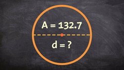 How to find the diameter of a circle when given the area Instructional Video