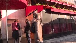 CLEAN : Images of fire damage at iconic Parisian brasserie frequented by Macron News Clip