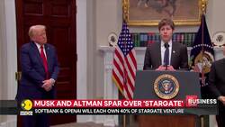 Donald Trump’s $500 billion AI project 'stargate' sparks feud between Elon Musk and Sam Altman News Clip