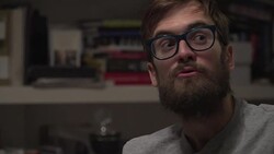 Pussy Riot activist Pyotr Verzilov saying Vladimir Putin doesn't give direct orders to carry out a poisoning, but 'creates an atmosphere' where paramilitary groups can operate Stock Footage