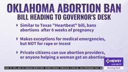 Oklahoma House Sends Texas-Style Abortion Ban To Governor News Clip