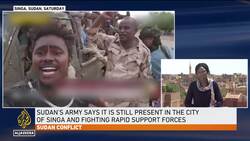 Fighting in Sudan's south east: Paramilitary group says its captured city of Singa News Clip
