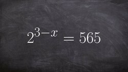 Solve an exponential equation with a binomial exponent Instructional Video