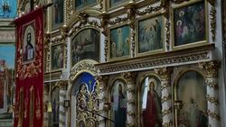 Altar of the Orthodox Church. Stock Footage