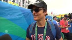 Matthew McConaughey spotted following women's rugby 7s News Clip
