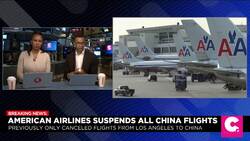 Delta, American Airlines Suspend Flights Between U.S., China News Clip