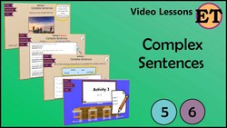 Complex Sentences | Video Lessons Instructional Video