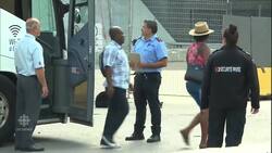 Olympic Stadium turned into home for asylum seekers from the U.S. News Clip