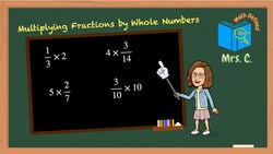 Multiplying Fractions by Whole Numbers Instructional Video