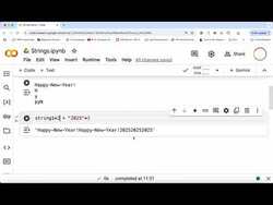 Python Lesson 8: Strings Instructional Video
