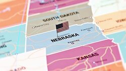 Nebraska from USA States Stock Footage