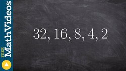 Learn how to determine if a sequence is geometric or not Instructional Video