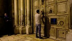 Church of Holy Sepulchre Stock Footage