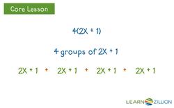 Expanding Expressions with the Distributive Property Instructional Video