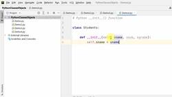 The Complete Python Course - _init_() Function Instructional Video