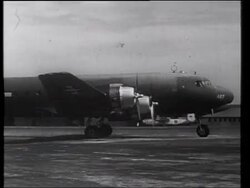 UN Meeting in America, with Dakotas, Constellations, and The York Stock Footage