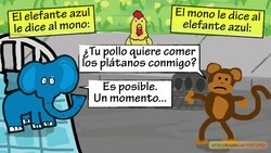 Learn Spanish with "El Mono" - Story 2 - Episode 12 (Basic) - With Pop Ups! Instructional Video