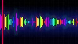 Audio Spectrum Simulation Stock Footage