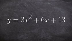 How to solve a quadratic equation by completing the square when a is not one Instructional Video