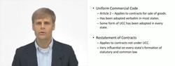 Restatement vs UCC - Contract Law Instructional Video