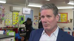 Interview with Labour Party Keir Starmer as he visits nursery News Clip
