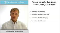 Interviews - Research You Should Do in Advance Instructional Video