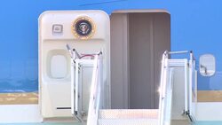 U.S. President Donald Trump and U.S. First Lady Melania Trump step off from Air Force One News Clip