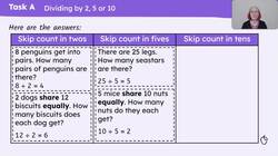 Solve a variety of division problems, explaining understanding Instructional Video