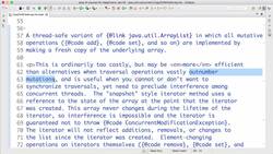 Java Programming for Complete Beginners - Java 16 - Step 08 - CopyOnWrite Concurrent Collections - When Reads are More Than Writes Instructional Video